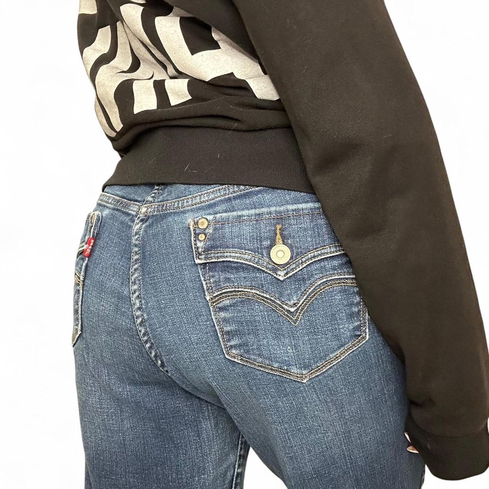 2000s Levi’s Blue High-Rise Straight Leg Jeans